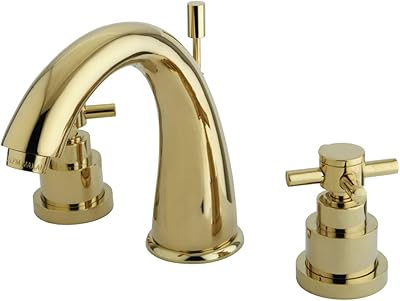 Robinet de lavabo espacé elinvar kingston brass ks2962ex, bec de 7 pouces, laiton