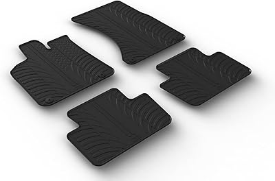 Kit de tapis en caoutchouc jeldering compatible avec porsche macan (95b) 2014 (4