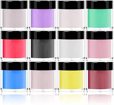 Poudre acrylique 12 couleurs, poudre à ongles acrylique pour nail art, poudre à