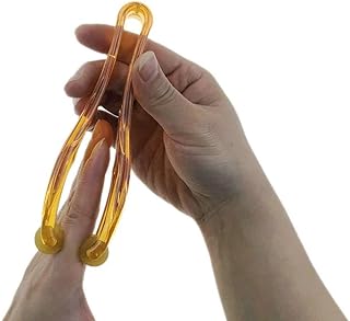 2 rouleaux de massage à deux doigts avec poignée flexible pour réconforter
