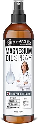 Spray d'huile de magnésium topique pure à action rapide, absorption ultra rapide