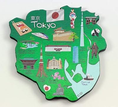 Decowood tokyo japon grand aimant en bois