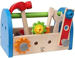 Boîte à outils en bois hape fix it avec accessoires, e3001 - multicolore