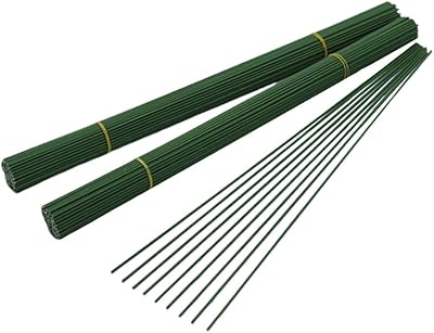 Siusi 100 pièces 40 cm fil de tige de fleur vert foncé, accessoires