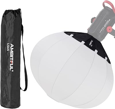 Ambitful 65 cm lanterne softbox pliable à installation rapide portable forme ronde dôme