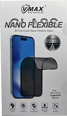 Protecteur d'écran v max nano d'un degré de dureté de 9, avec couverture