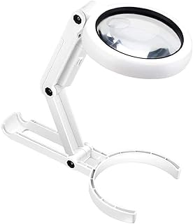 Lunettes zoom de bureau zaleonline 5x light avec 8 lumières led et poignée