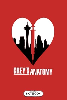 Cahier de drame médical greys anatomy : couverture au fini mat, journal, agenda