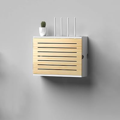 Boîtier de rangement wifi mural support de stockage mural pour routeur wifi