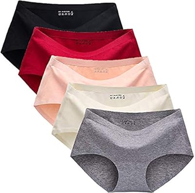 Culottes en coton sans couture pour femmes (paquet de culottes) de couleurs assorties