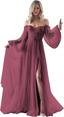 Miao du robe formelle longue à épaules dénudées pour femme pour bal mariage