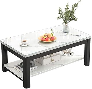 Table d'appoint de salon avec bureau en marbre table basse rectangulaire