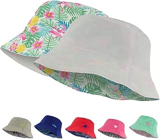 Chapeau bob pour garçons et filles, chapeaux de plage réversibles pour enfants