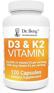 Supplément de vitamines d3 et k2 avec sels biliaires purs de dr. berg's