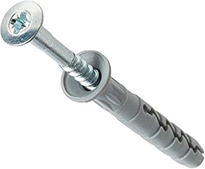Vis de fixation pour marteau en nylon à tête fraisée rawl plug