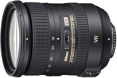 Objectif nikon af-s dx nikkor 18-200 mm vr2 pour appareil photo reflex numérique