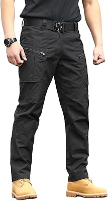 Pantalon de randonnée tactique carwornic pour hommes pantalon cargo de travail léger ripstop