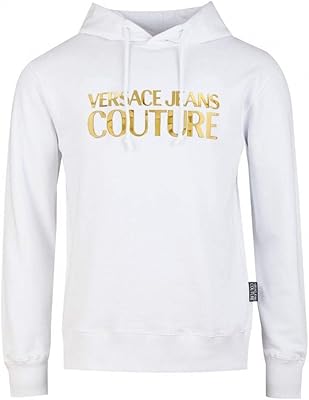 Sweat à manches longues versace jeans couture 100 % coton doré