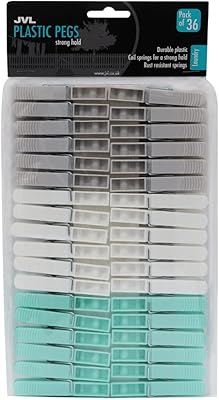 Cravates à vêtements robustes en acier inoxydable gvl, paquet de 36, aqua (19-280)