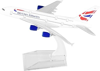 Modèle d'avion en alliage arcadora a380 à l'échelle 1/400 collection british airways