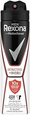 Déodorant anti-transpirant rexona en spray pour homme avec protection 48 heures contre la transpiration