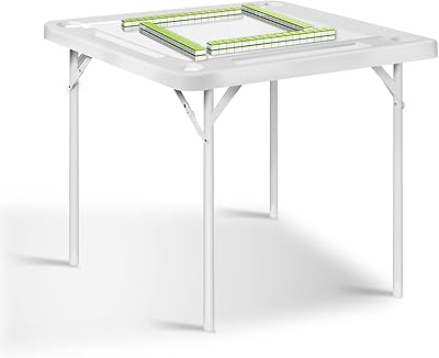 Table de mahjong basika pliante jeu de cartes avec emplacement pour 4