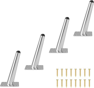 Pieds de meuble carina quartz de 6 pouces ensemble de 4 pieds coniques
