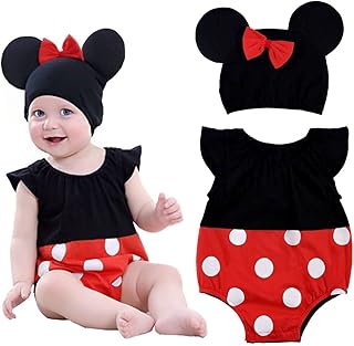 Ensemble de vêtements pour nouveau-né fille avec jolie barboteuse à chapeau, facile à