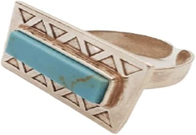 R0008 - belle bague en véritable argent suisse 925 avec pierre turquoise naturelle.