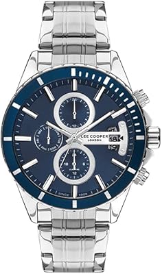 Montre multifonction à cadran bleu foncé pour homme - lc07529.390, bleu, bracelet