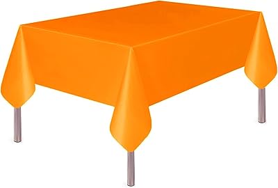 Nappe en plastique pour table rectangulaire de 54" x 72", nappe jetable