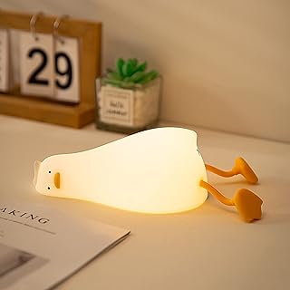 Veilleuse plate benson duck, lumière led spongieuse en forme de canard mignon, veilleuse