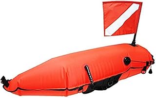 Scuba choice flotteur torpille en nylon 420d avec bouche gonflable et drapeau