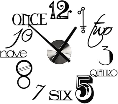 Horloge murale en acrylique avec chiffres italiens. L'expérience e-commerce réinventée par Diaytar au Sénégal