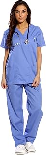 Ensemble de vêtements médicaux à six poches just love pour femme