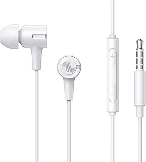 Écouteurs intra-auriculaires eddiefire p205 avec microphone et commande en ligne écouteurs stéréo filaires