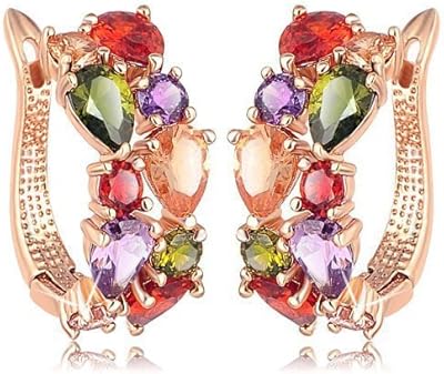 Boucles d'oreilles plaquées or pour femmes de yubella jewelry, design élégant