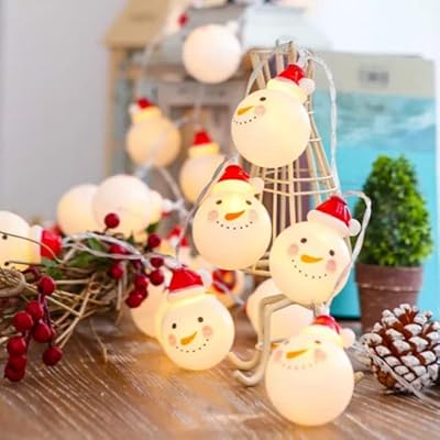 Bande lumineuse pour décoration de noël (bonhomme de neige, 20)