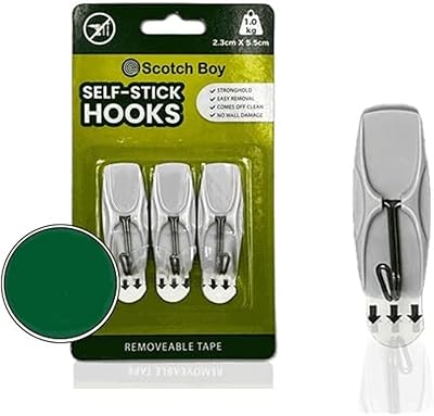 Crochets autocollants amovibles scotch boy pour suspension murale, sans outils, amovibles sans dommages