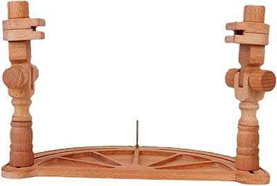 Support de broderie réglable en bois de hêtre avec base de plateau