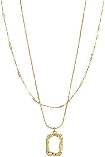 Collier court pour femme serti de bijoux (or, modèle 3), circonférence 43,5 cm