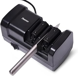 Aiguiseur de couteaux électrique visman en 2 étapes, meules diamantées, tiges en carbure