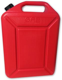 Plastique gab, gallon de carburant en plastique rouge, 20 litres, gallon de carburant