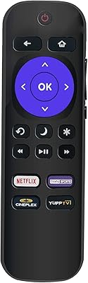 Télécommande de remplacement rca roku avec netflix bean sports cineplex ube tv