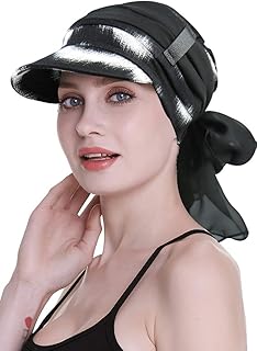 Chapeau gavroche pour femme avec bandeaux et foulards chimio pour la perte