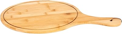 Assiette à pizza en bois akdc, 34 cm x 29 cm x 1