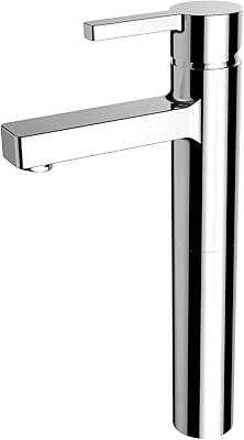 Robinet de salle de bains moderne avec sortie d'eau carrée, mitigeur de lavabo