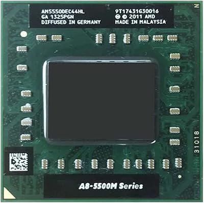 Processeur cpu amd a8-series a8-5550m a8 5550m quad-core quad-thread am5550dec44hl socket fs1