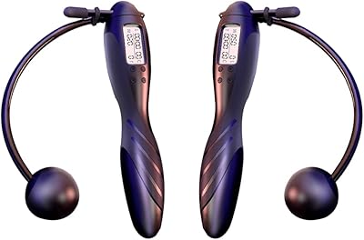Corde à sauter, corde à sauter d'exercice à poignée numérique avec compteur