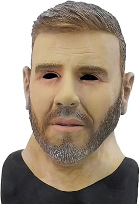Hengyu toy mask masque facial humain en latex solide pour fête de cosplay
